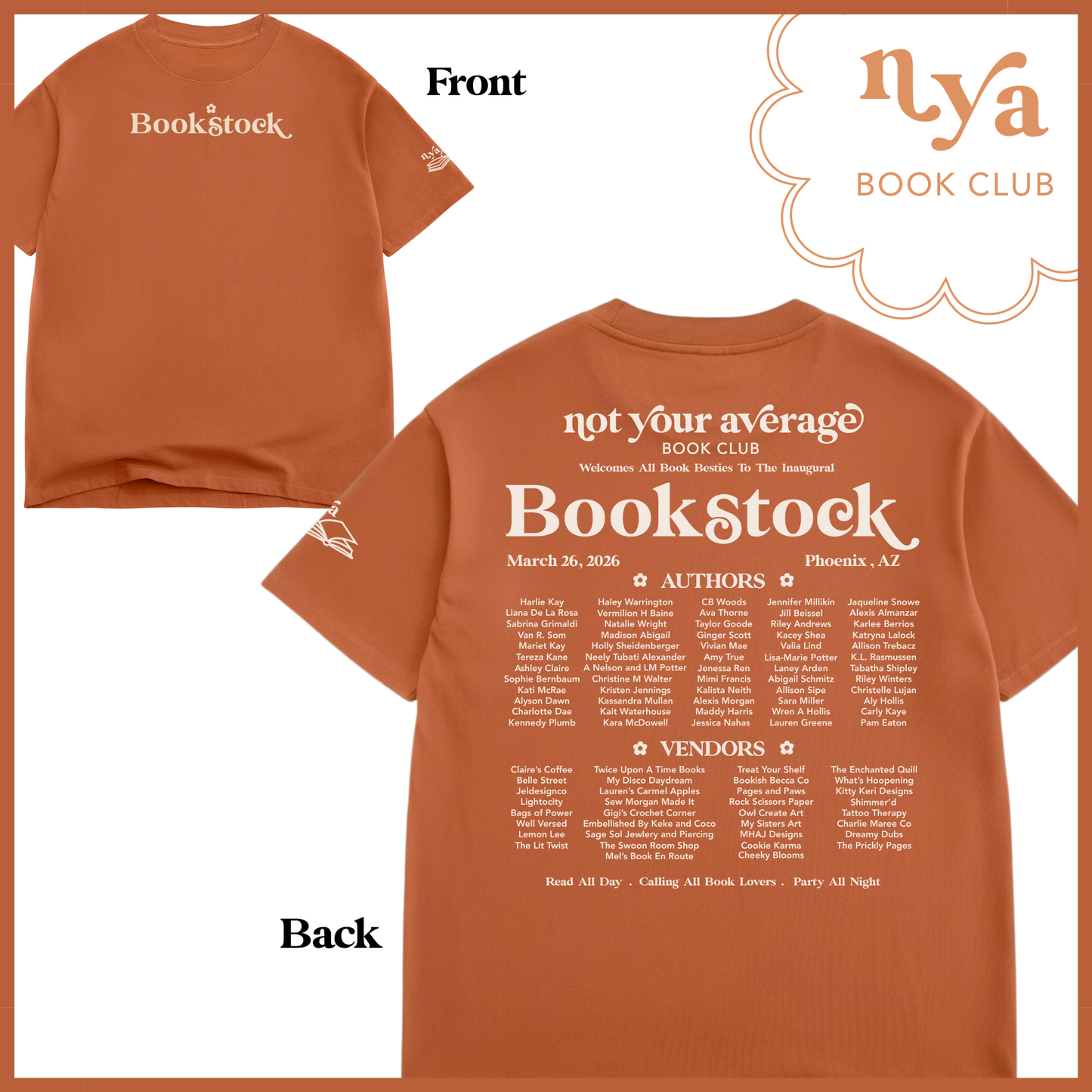 Rust Color Bookstock Shirt