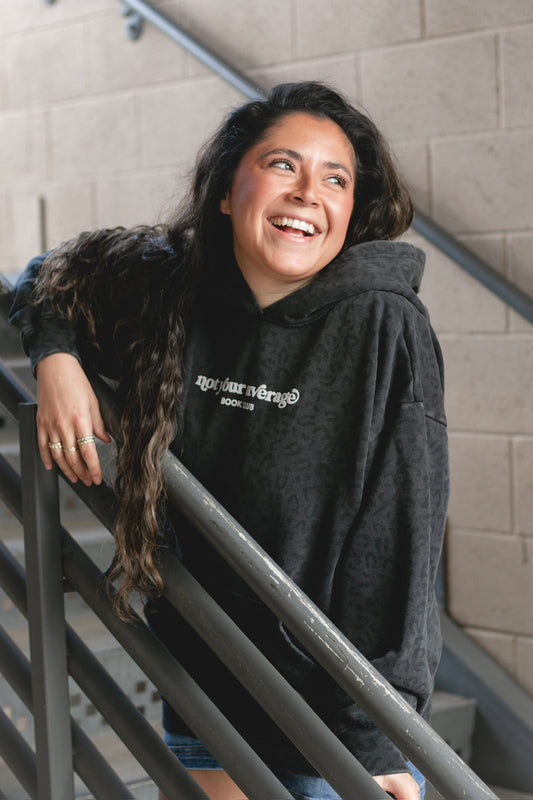 Dark Cheetah Hooded Sweatshirt with PUFF NYABC Logo